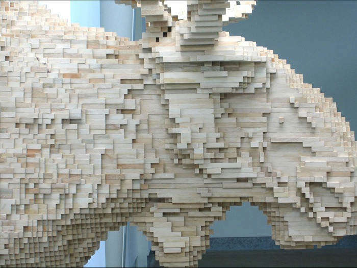 Pixeleted Sculptures by Shawn Smith Amusing